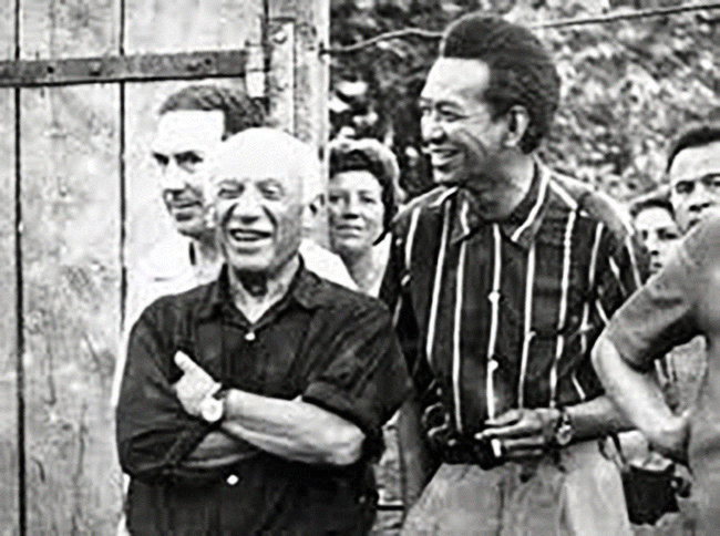 Wifredo Lam with Pablo Picasso